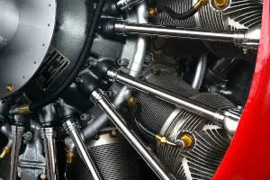 Aircraft engine detail for parts and maintenance listings